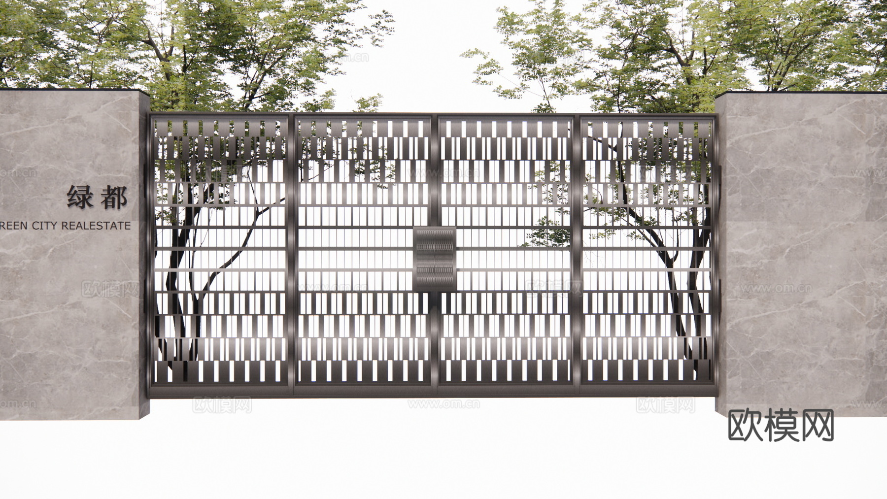 阳光房 草坪灯 景观 屋顶花园 露台 微景观 水池su模型