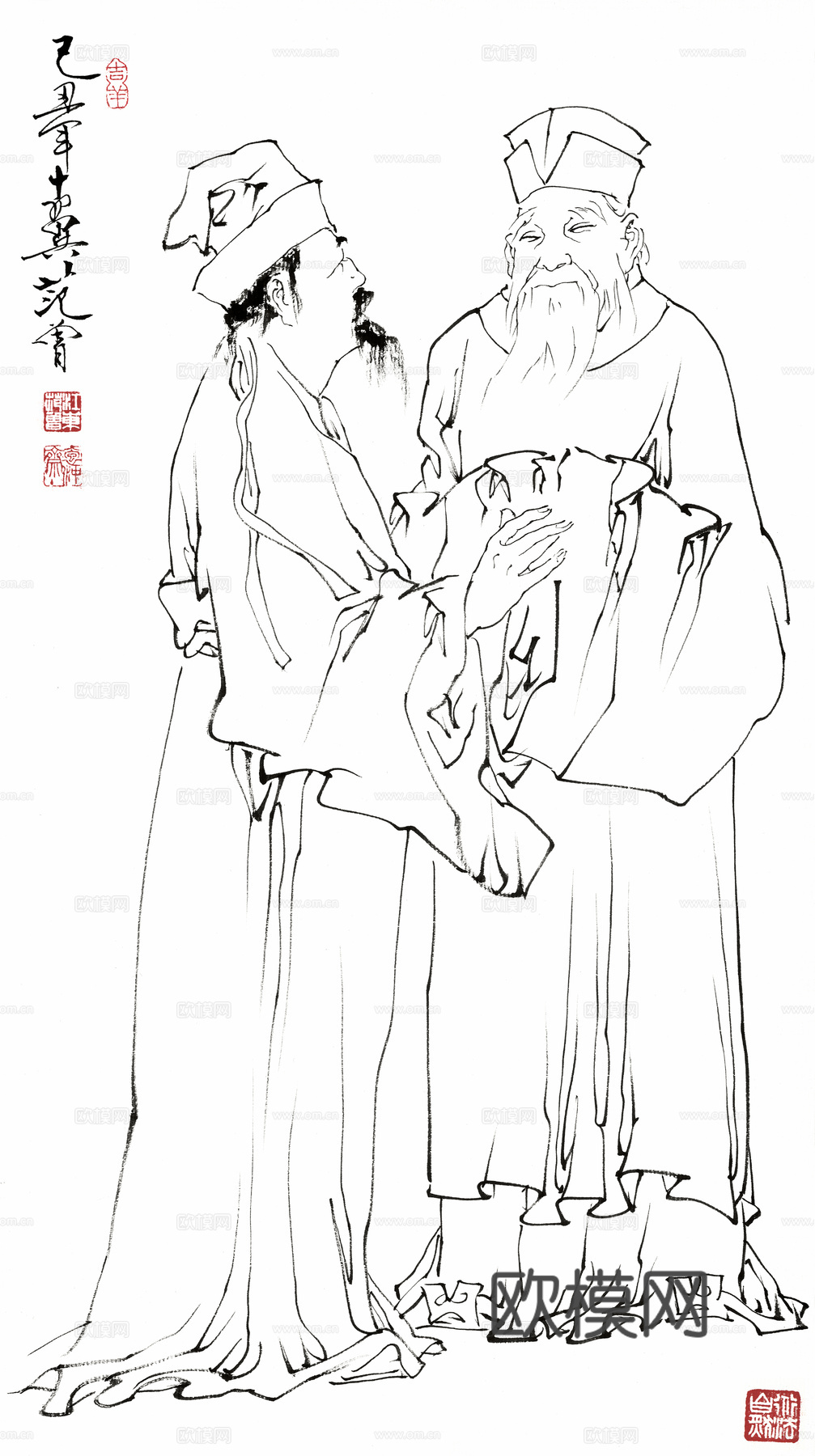 范增水墨画，现代水墨画20