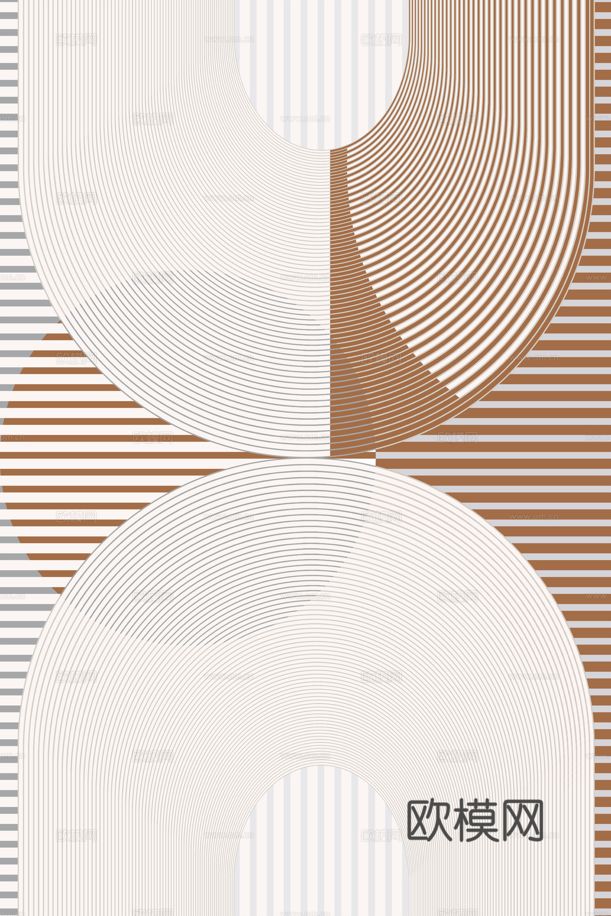 现代条纹地毯贴图