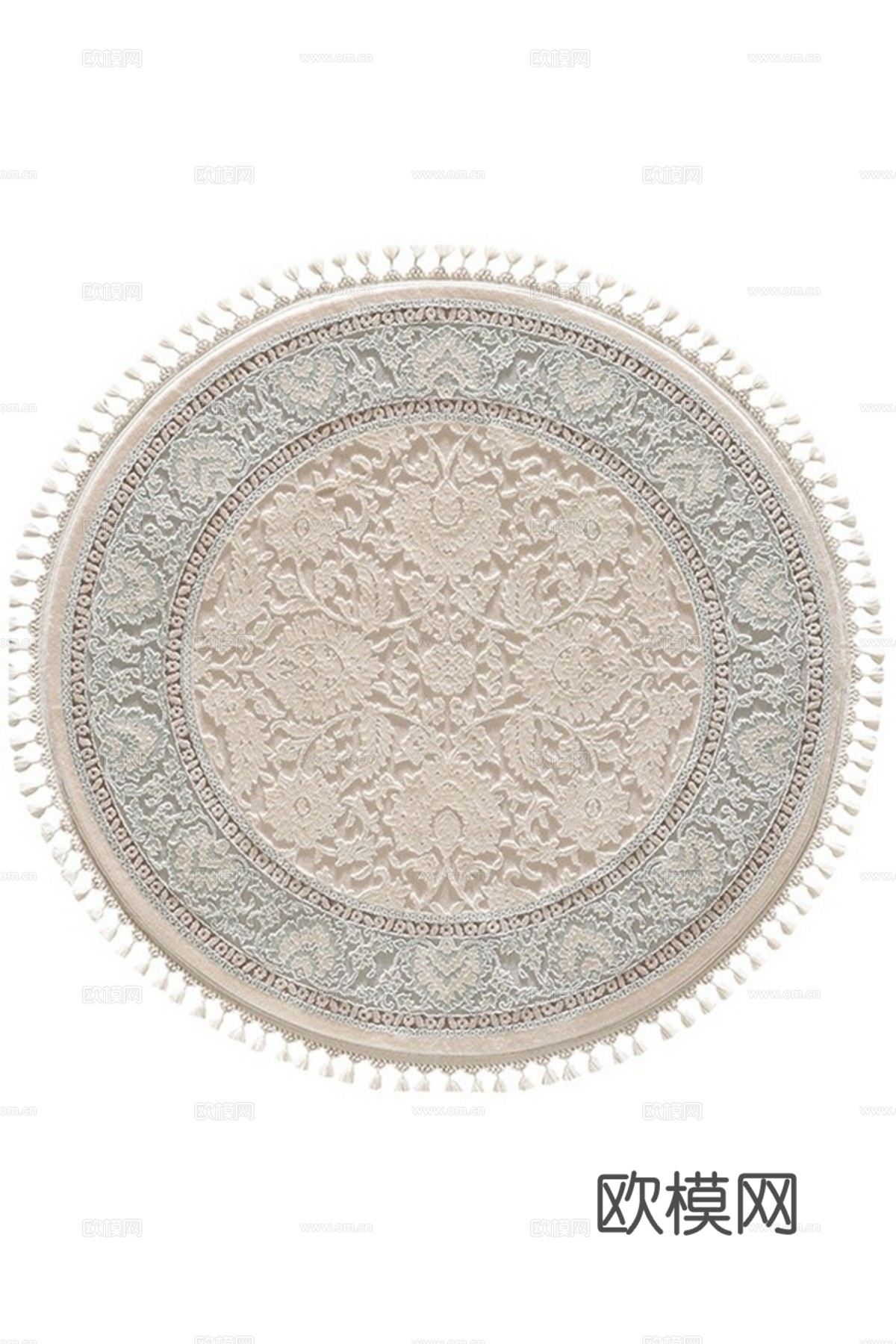 现代圆形地毯贴图