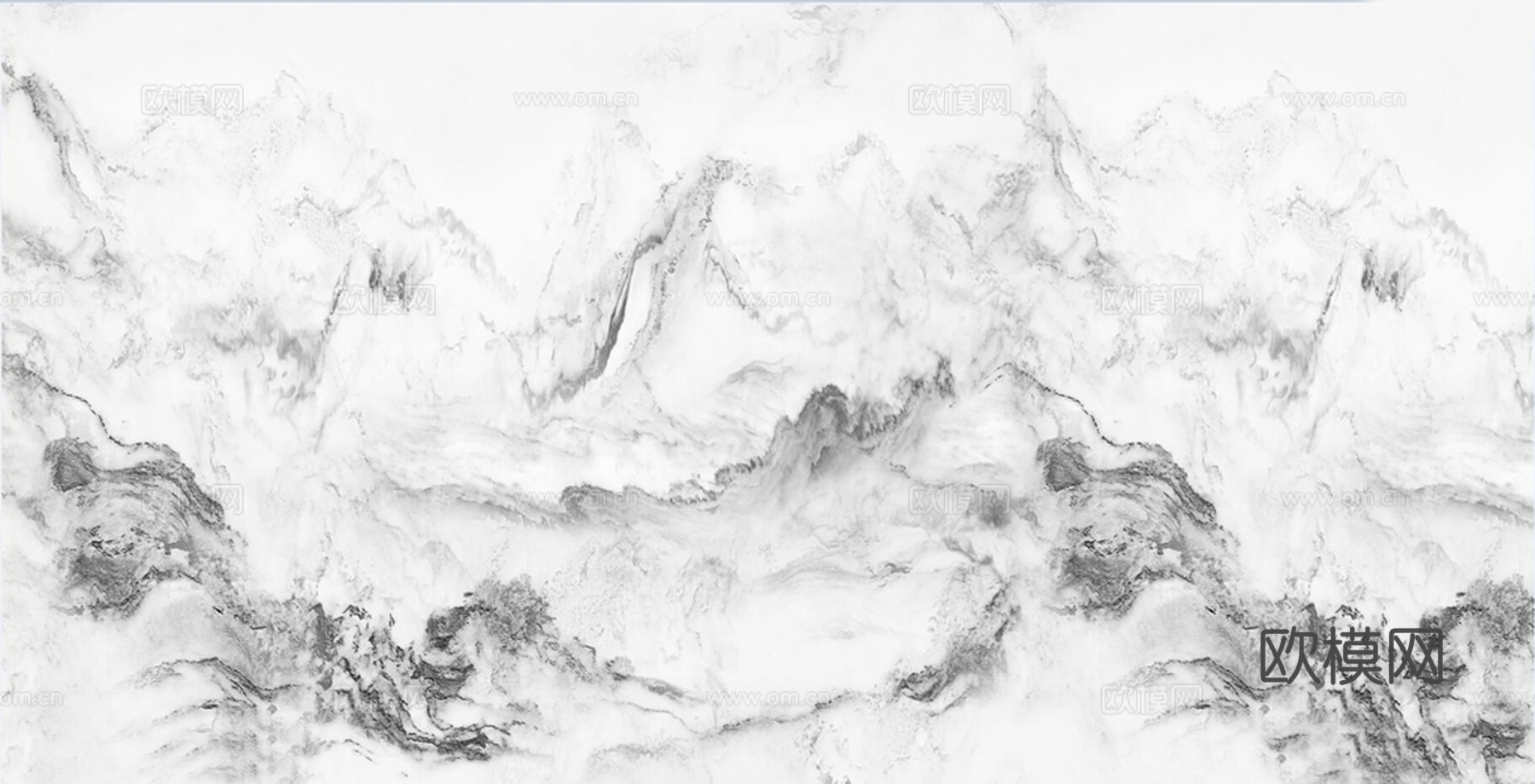 新中式中式岩板大理石 山水纹理大理石