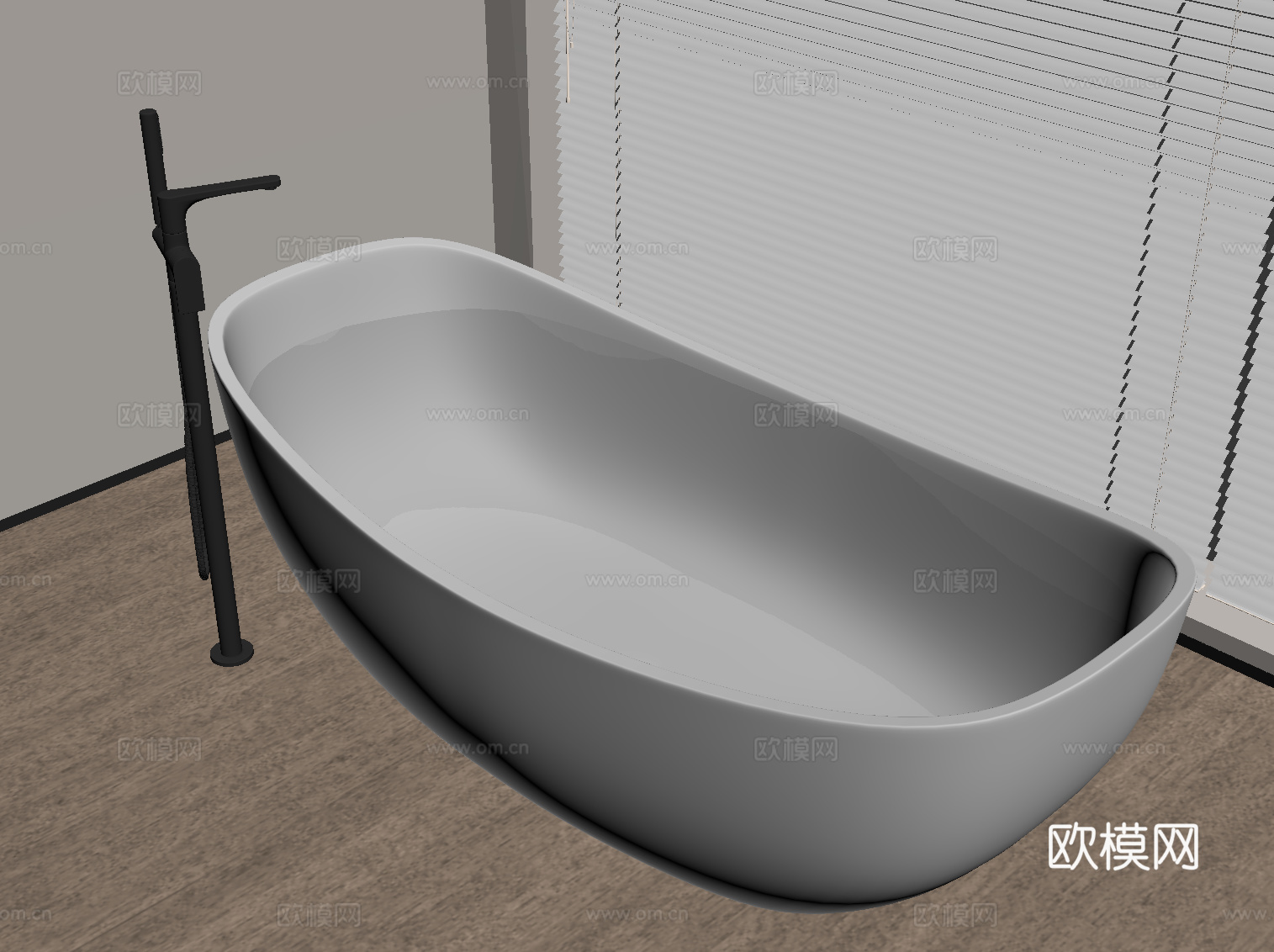 现代浴缸 独立浴缸su模型