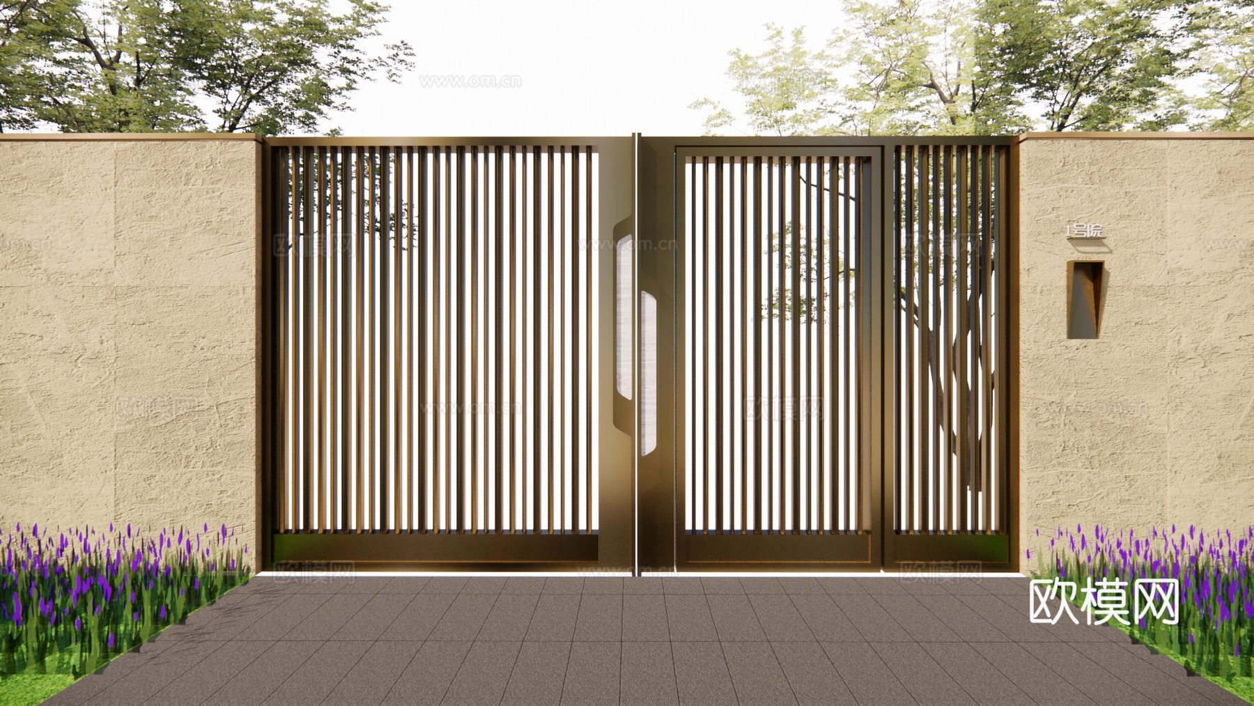 阳光房 草坪灯 景观 屋顶花园 露台 微景观 水池su模型