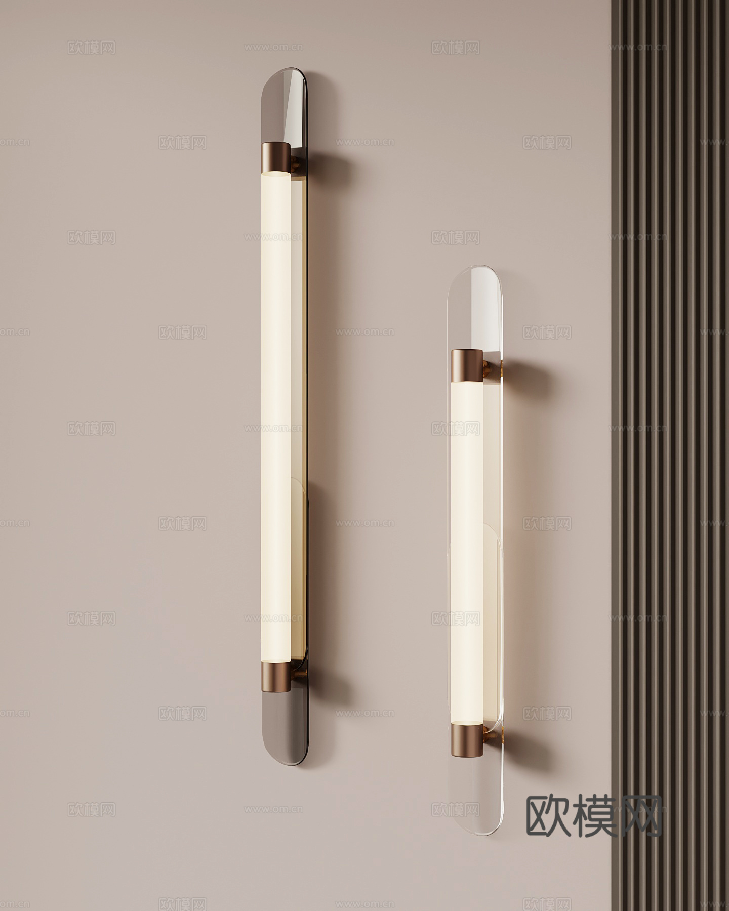现代意式壁灯su模型