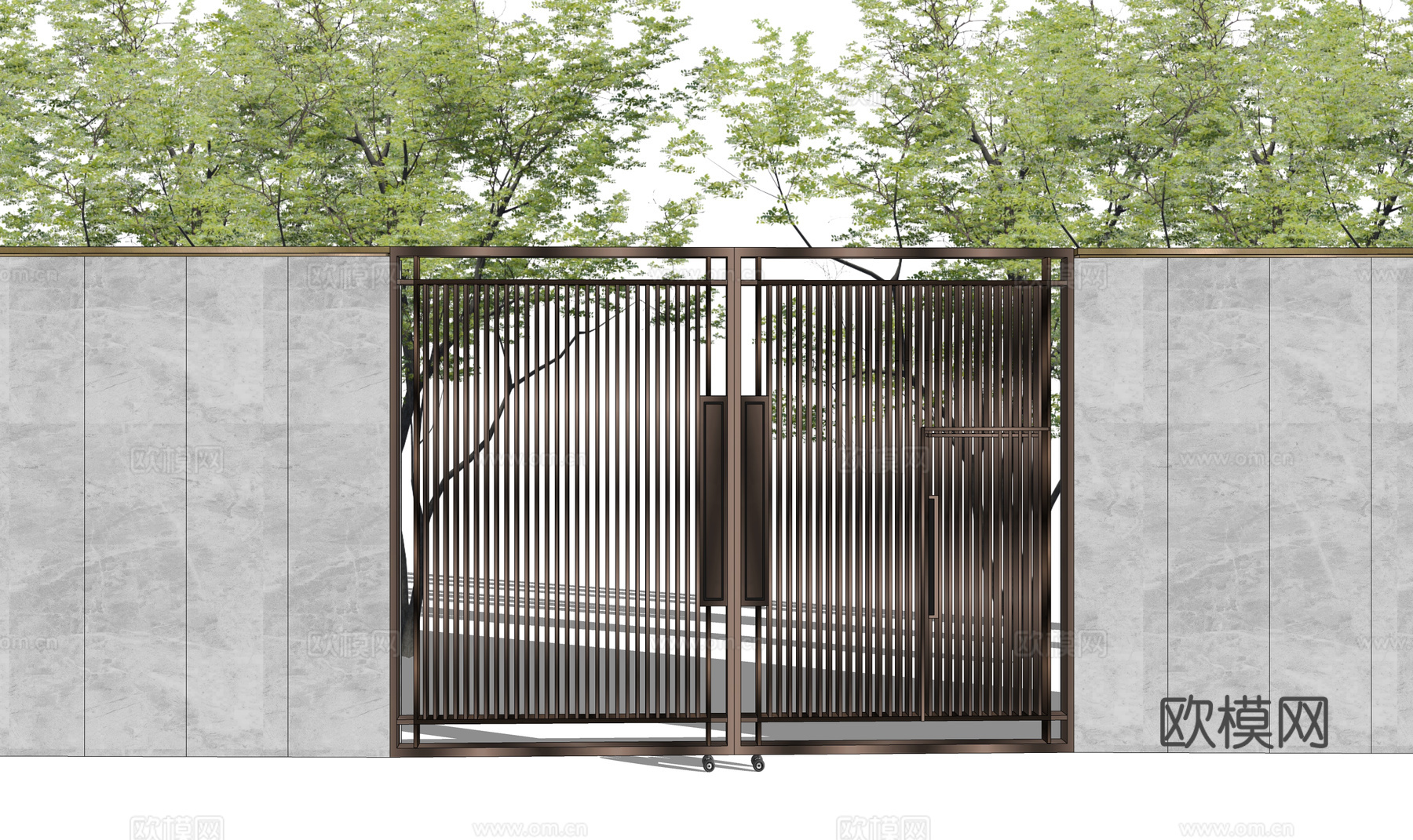 阳光房 草坪灯 景观 屋顶花园 露台 微景观 水池su模型