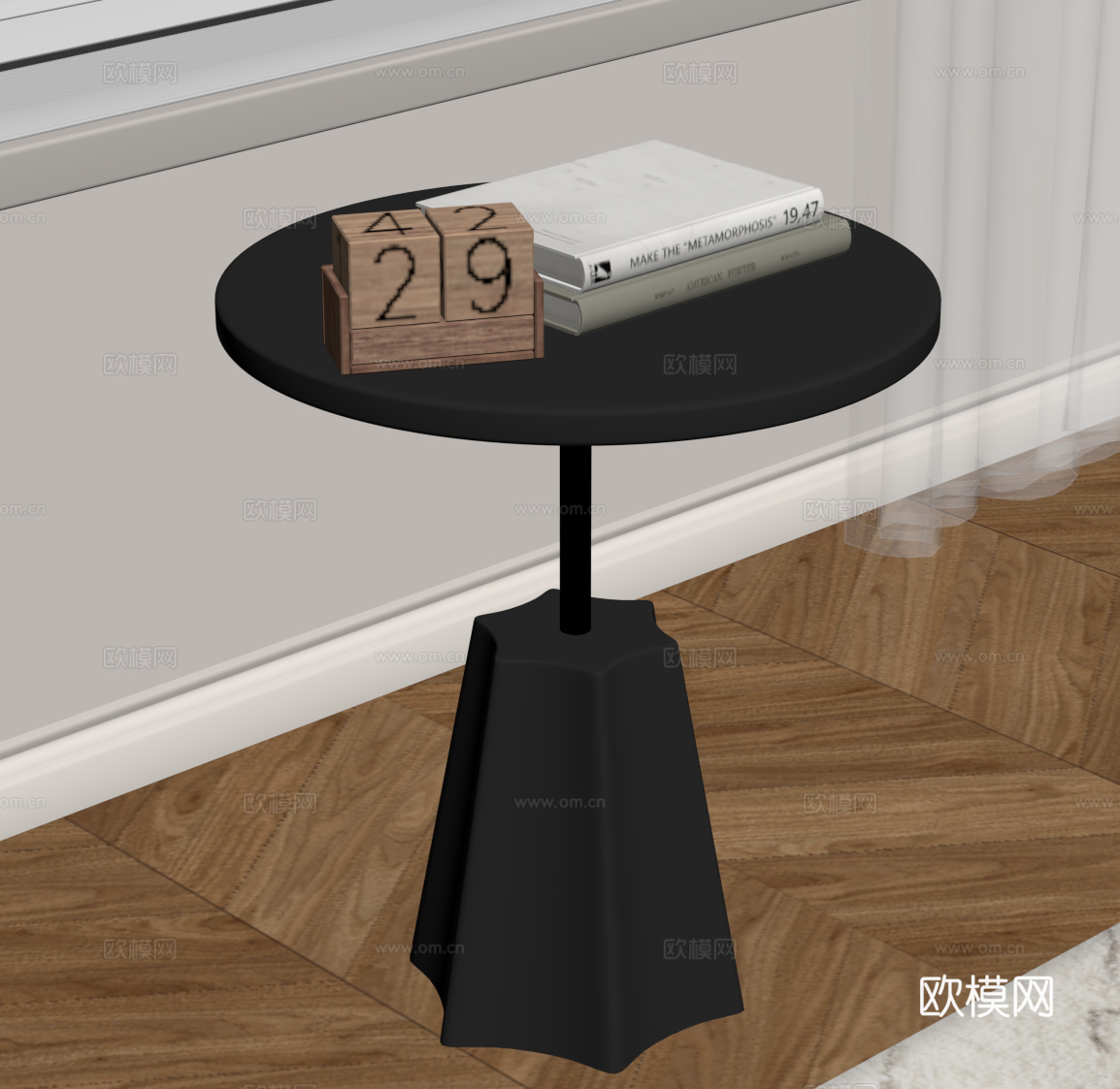 法式复古边几su模型