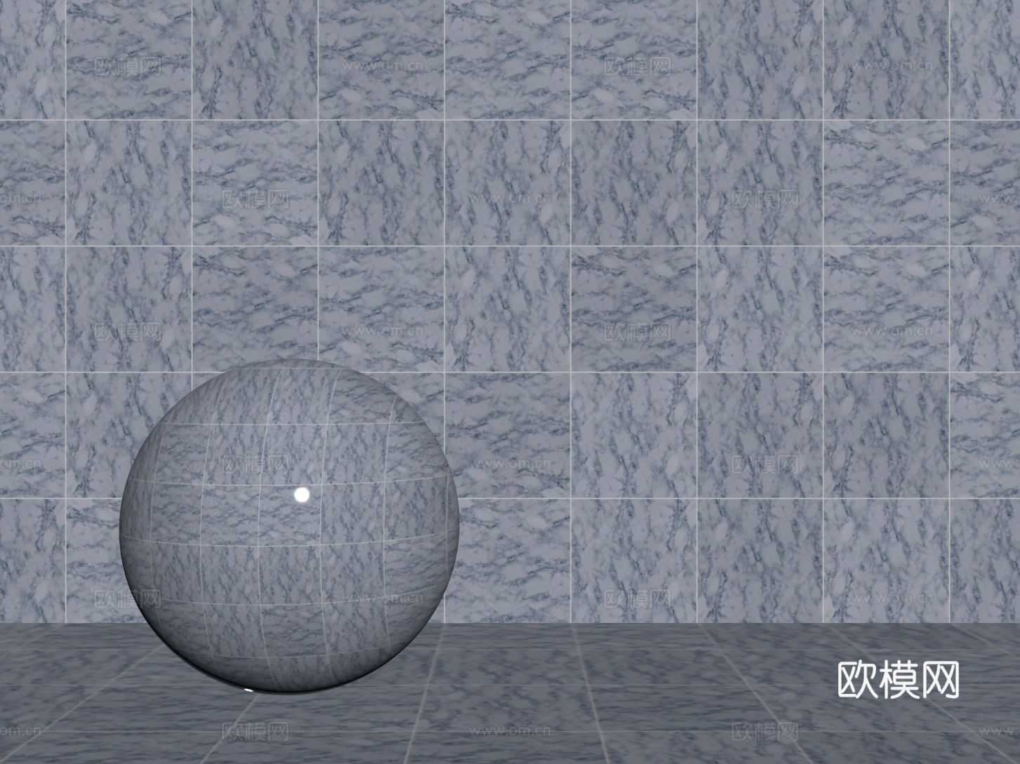 现代蓝色瓷砖 厨房瓷砖 洗手间瓷砖 地砖 墙砖su模型