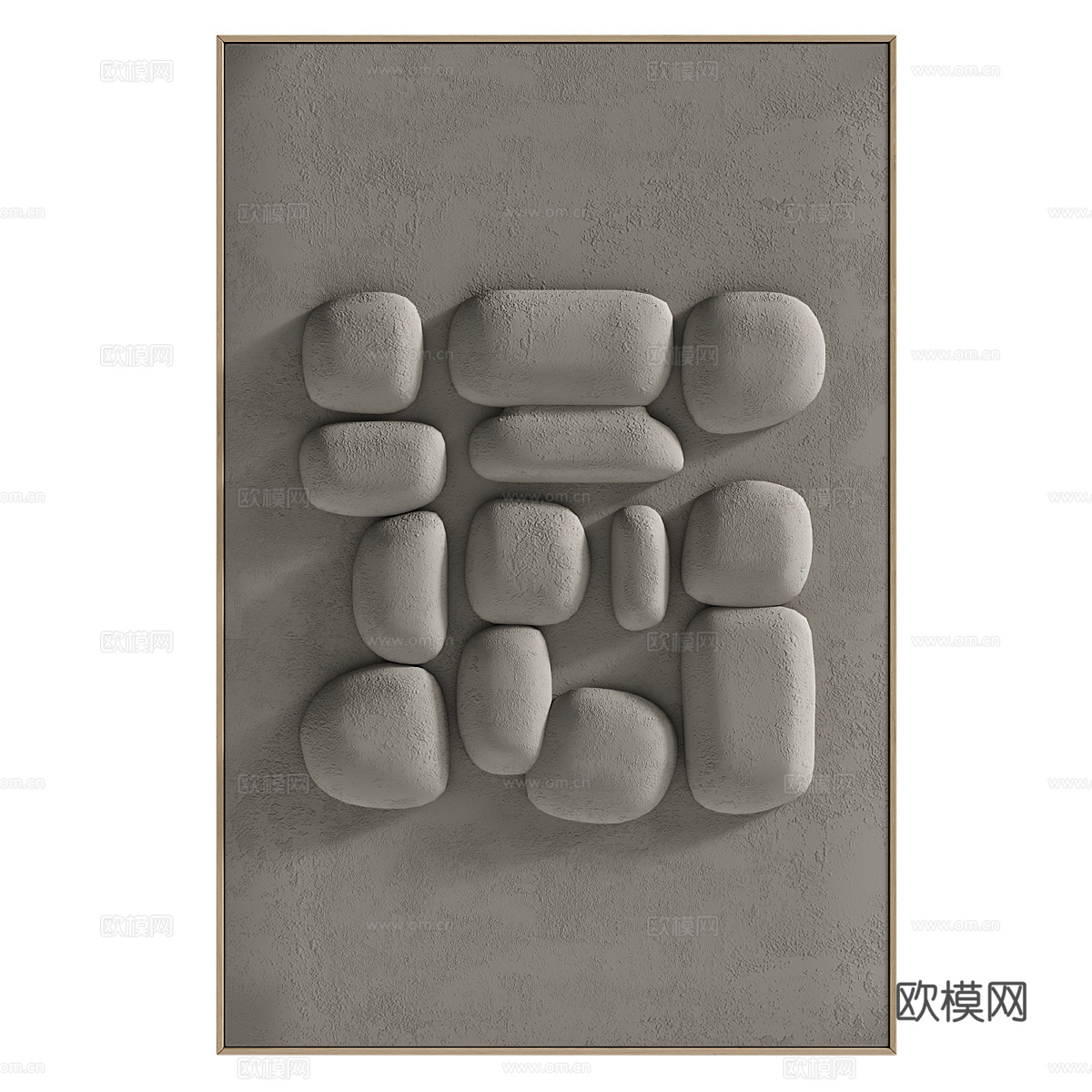 抽象画3d模型下载