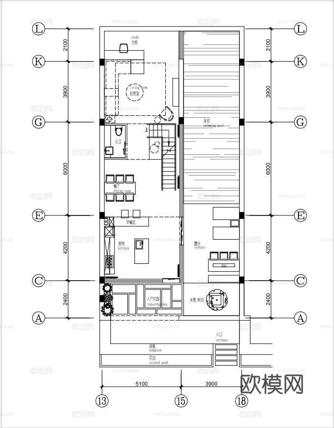 高端别墅 最新全套施工图 效果图合集cad施工图cad施工图