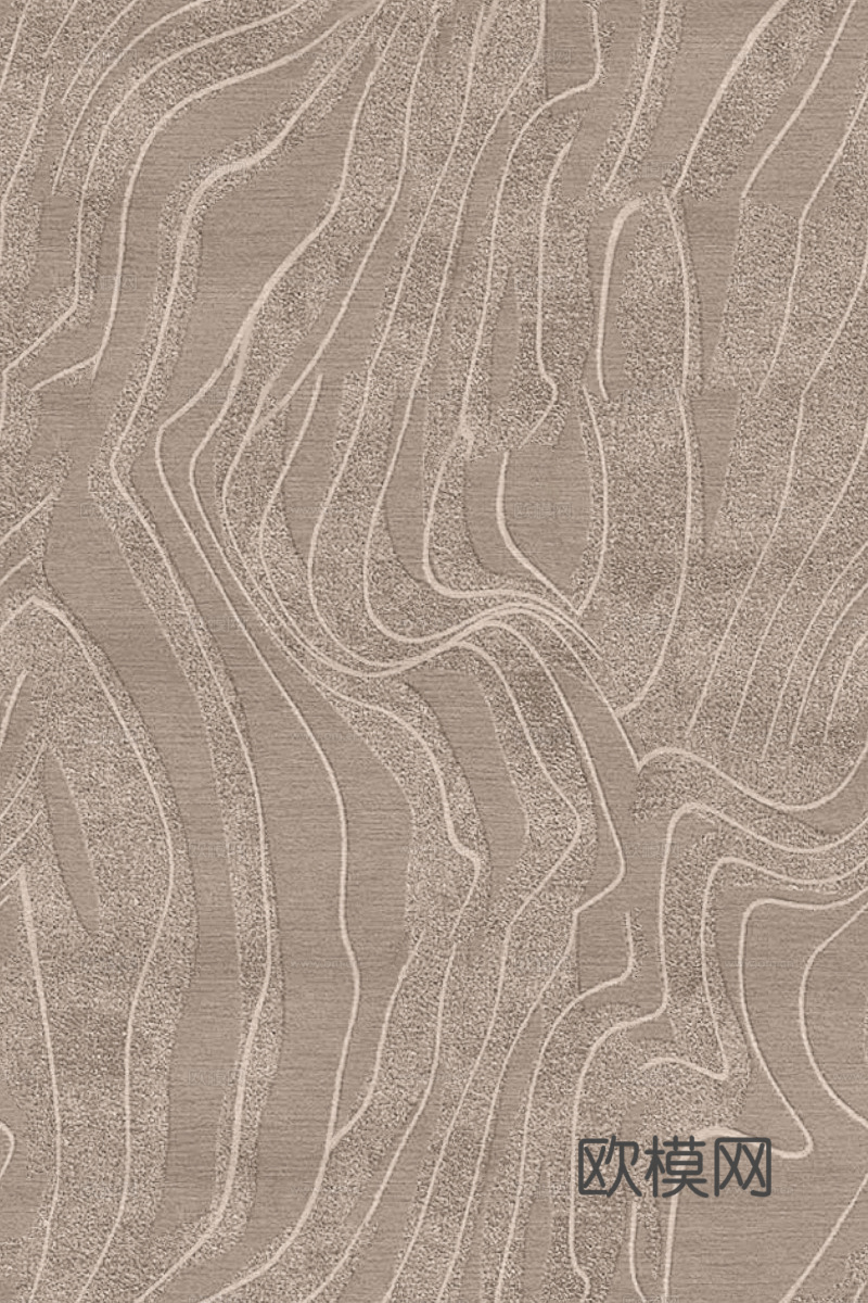 现代轻奢条纹地毯 绒布条纹地毯