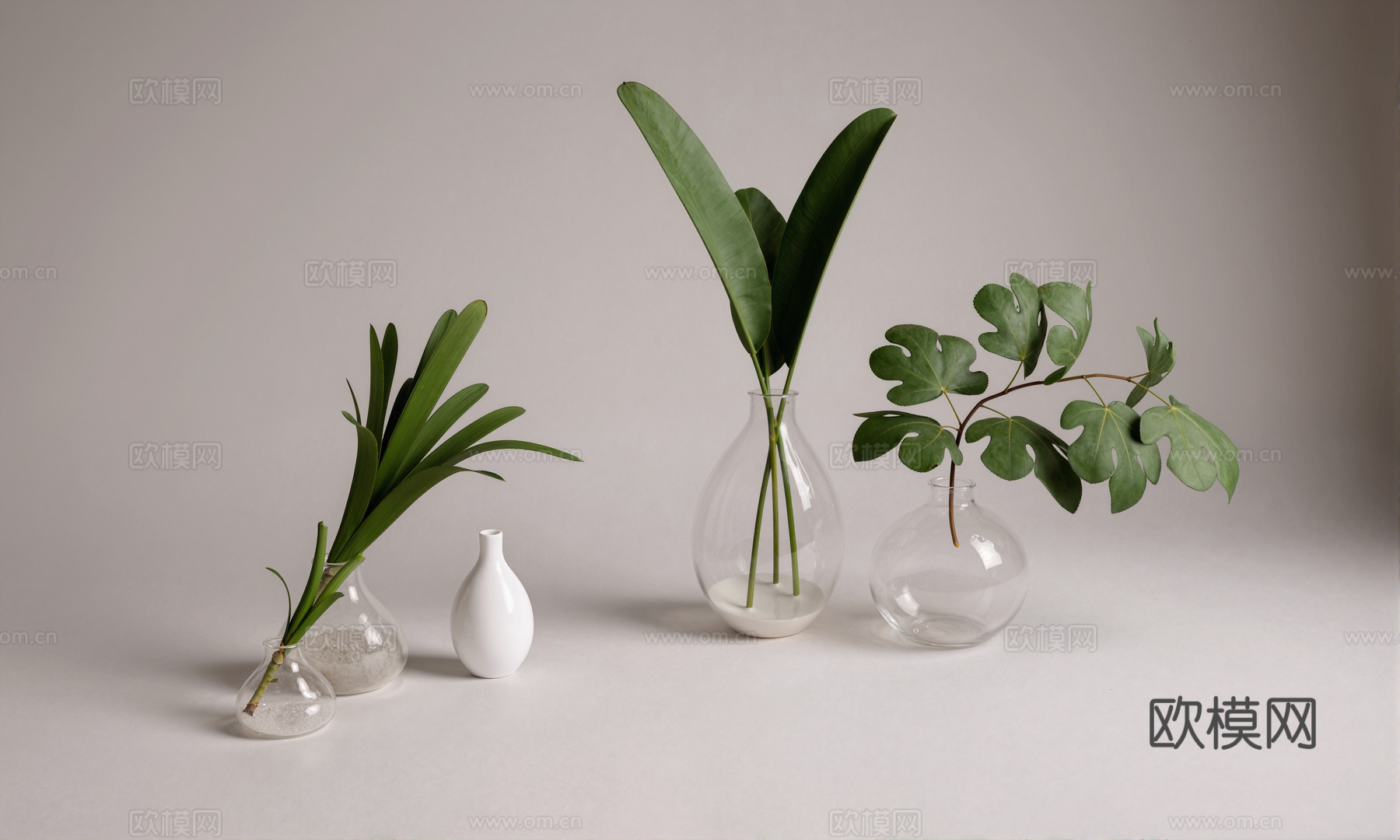 现代装饰摆件雕塑小品  花瓶su模型