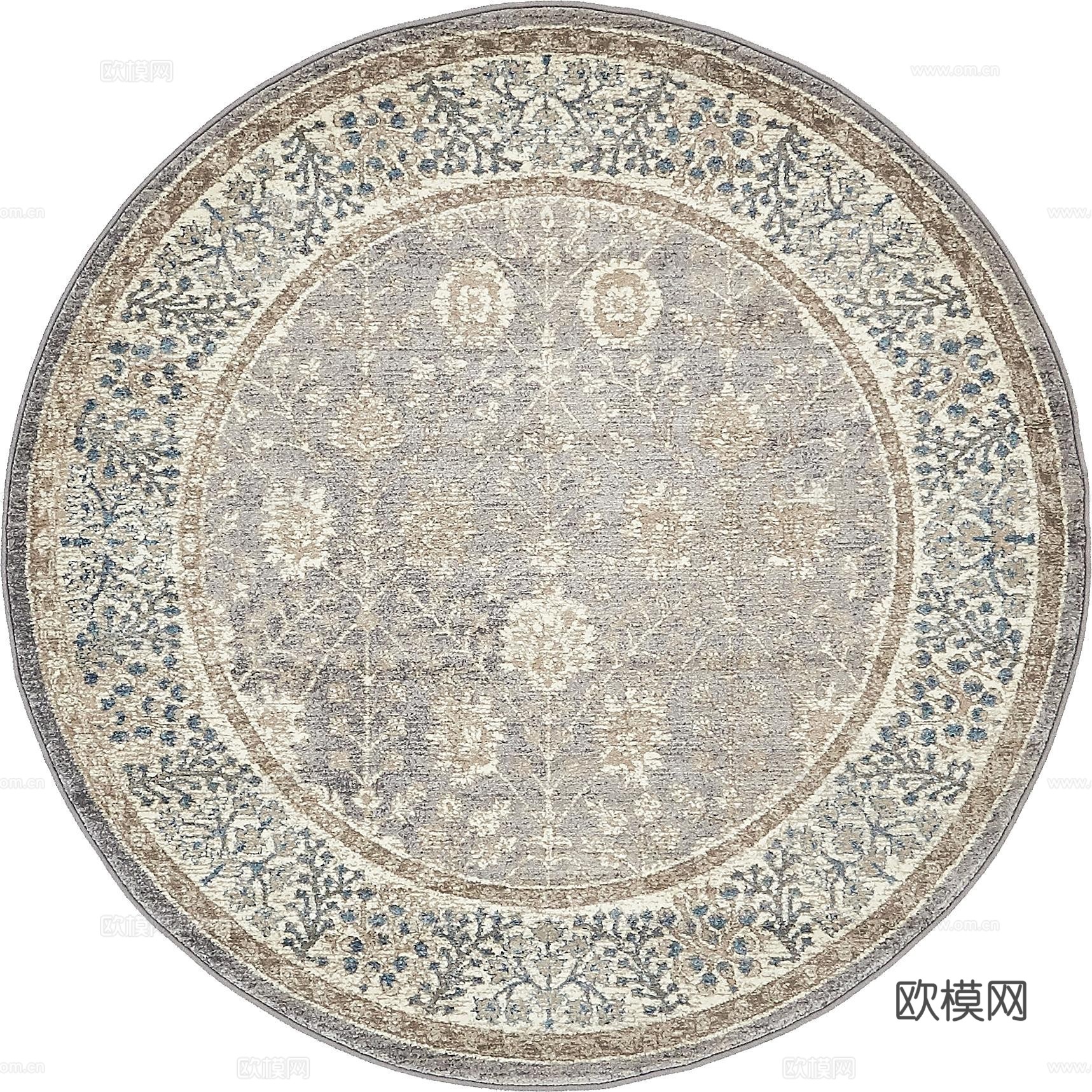 意式圆形地毯贴图