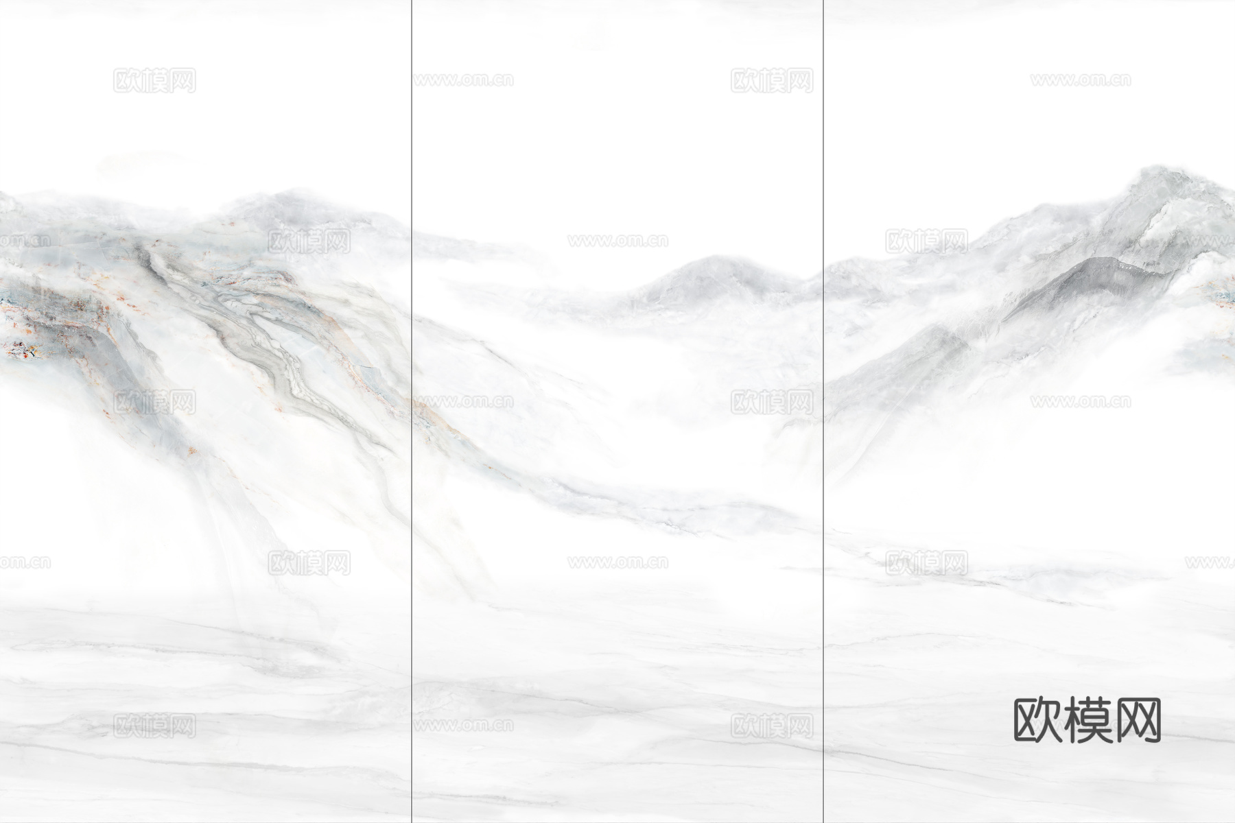 新中式中式岩板大理石 山水纹理大理石