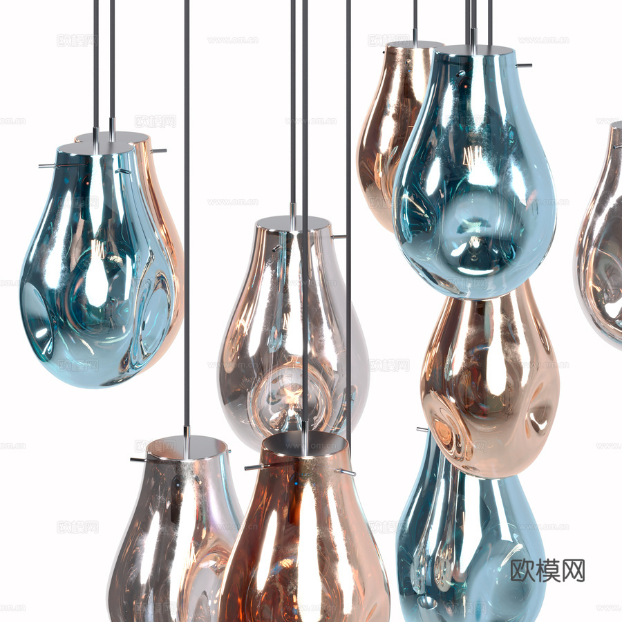 水晶吊灯组合 Soap BOMMA3d模型下载（渲染图4）