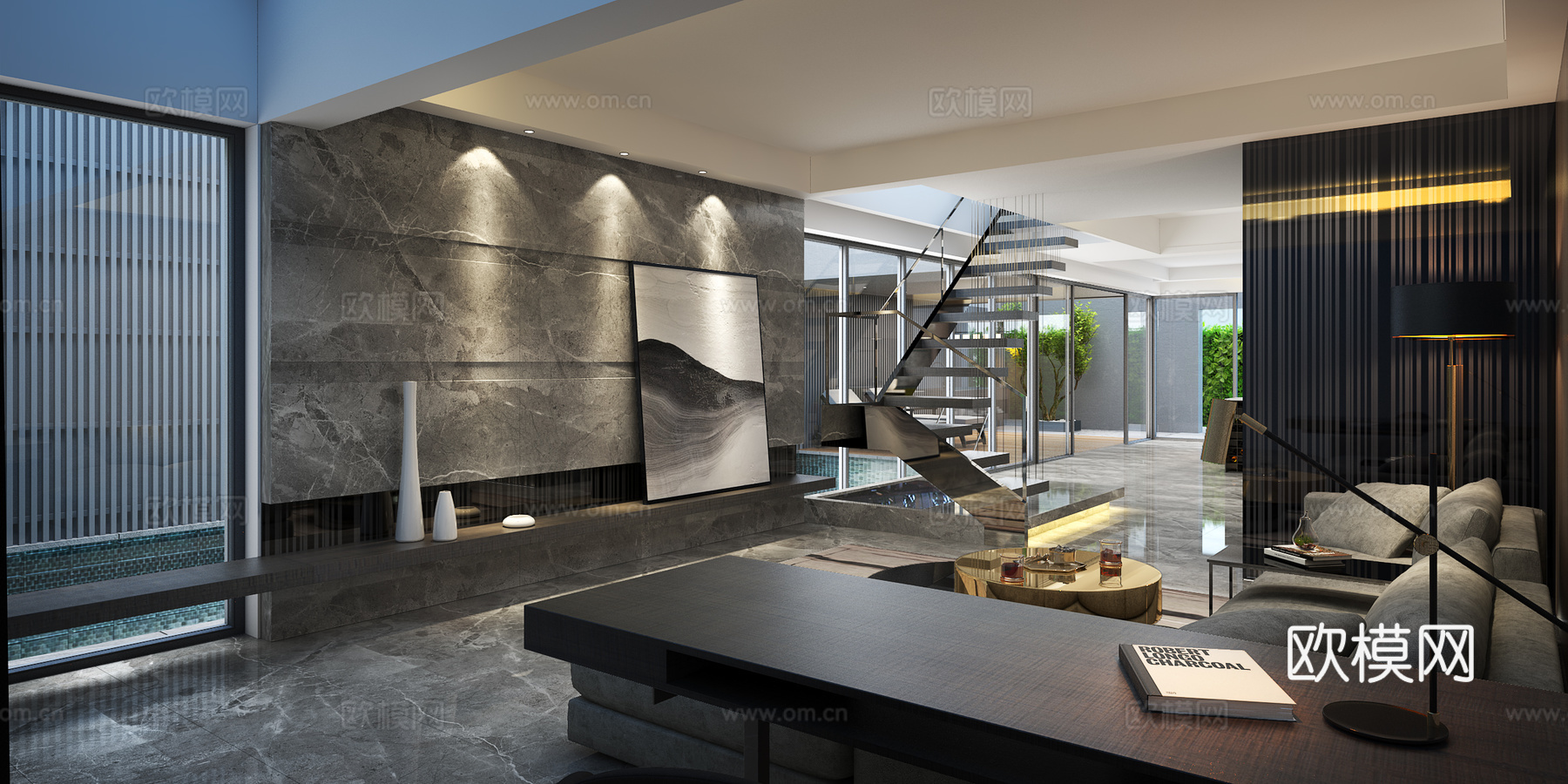 高端别墅 最新全套施工图 效果图合集cad施工图cad施工图