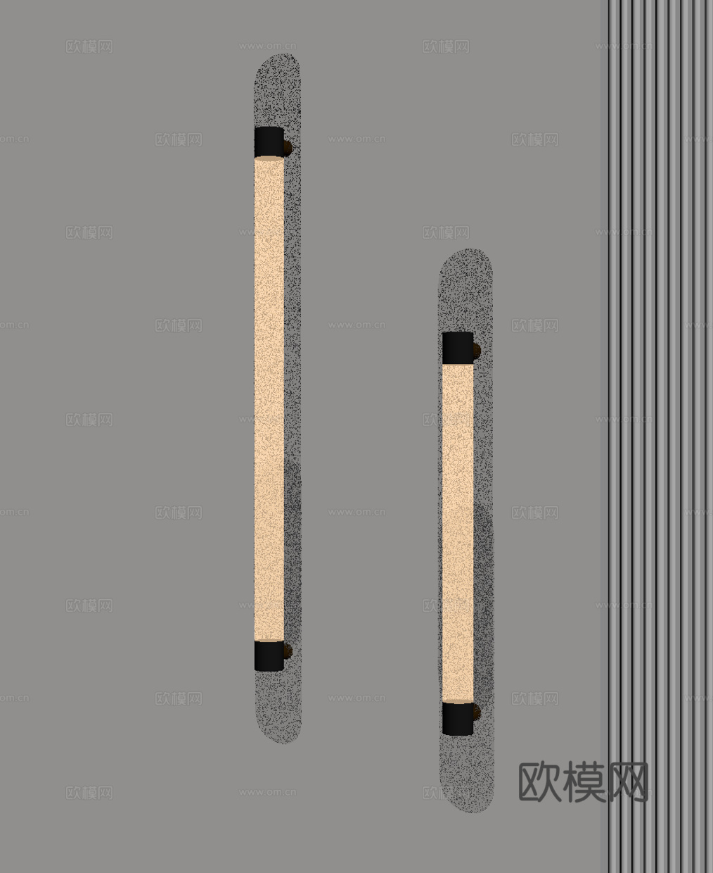 现代意式壁灯su模型