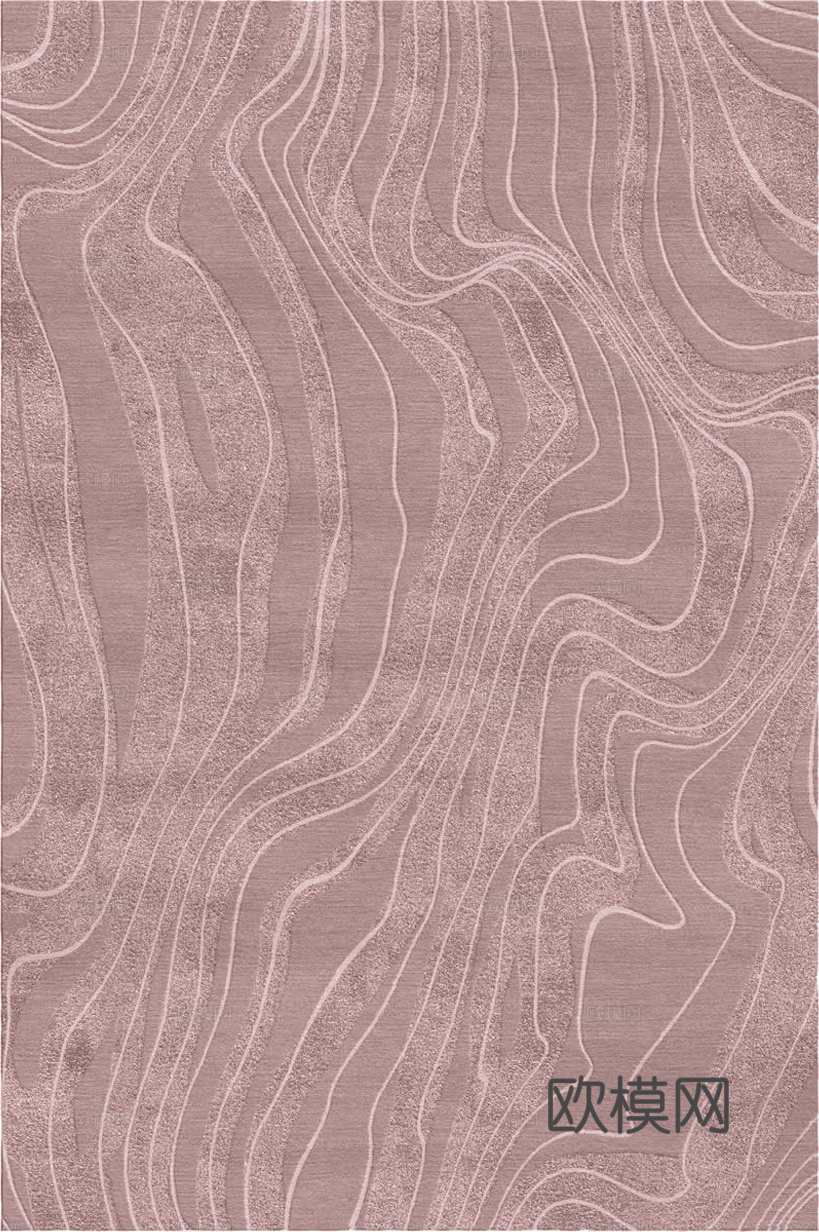 现代轻奢条纹地毯 绒布条纹地毯