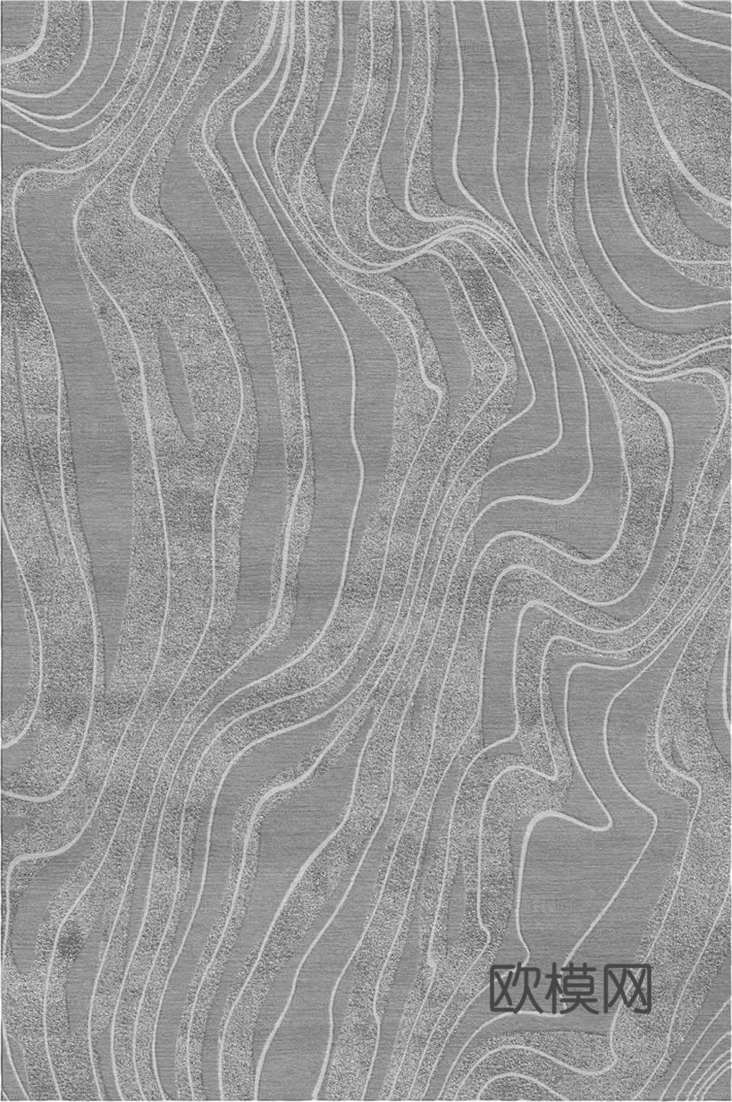 现代轻奢条纹地毯 绒布条纹地毯