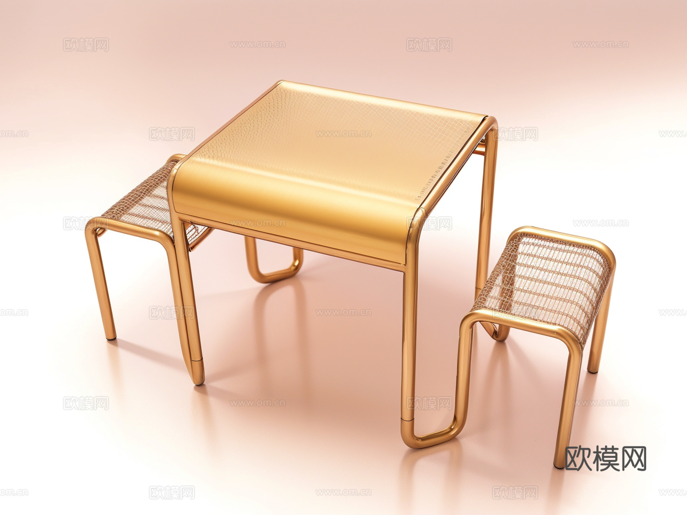 休闲桌椅su模型