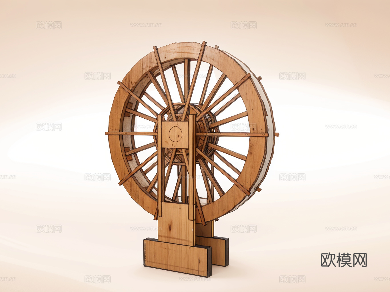 水车su模型
