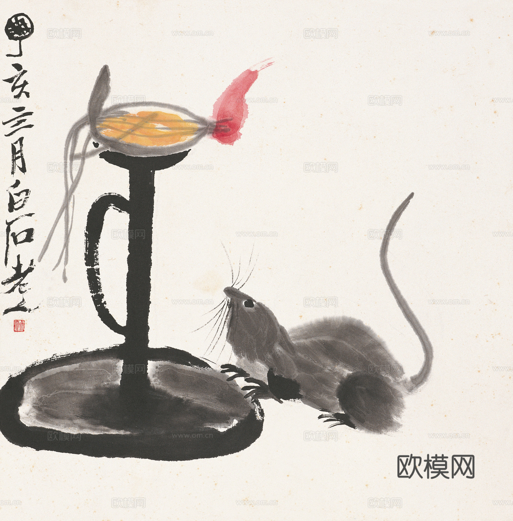 齐白石写意水墨画，近现代水墨画76 (3)下载