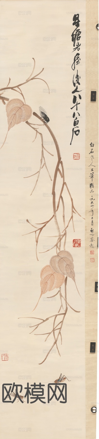 齐白石写意水墨画，近现代水墨画-