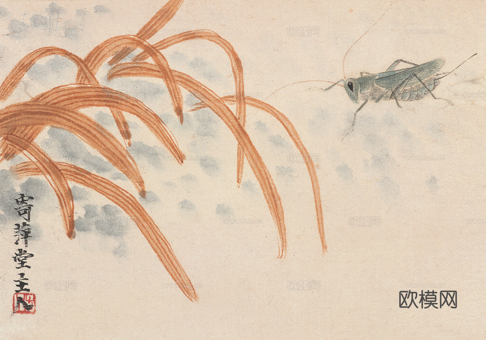 齐白石写意水墨画，近现代水墨画192下载