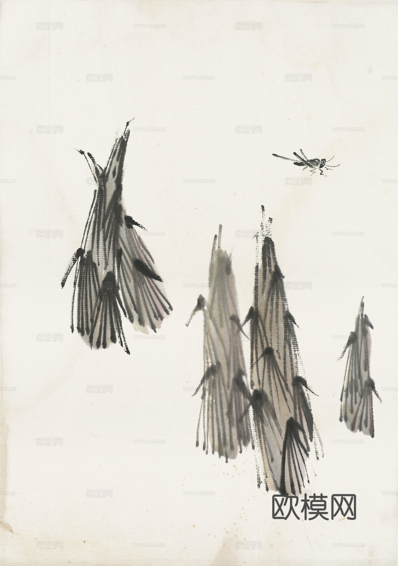 齐白石写意水墨画，近现代水墨画75 (2)下载