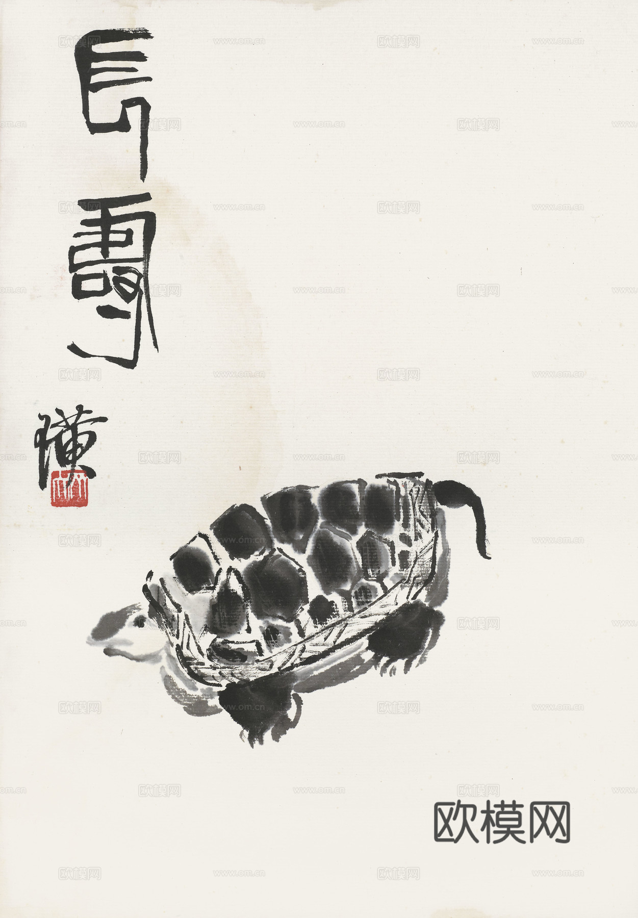 齐白石写意水墨画，近现代水墨画36 (2)下载