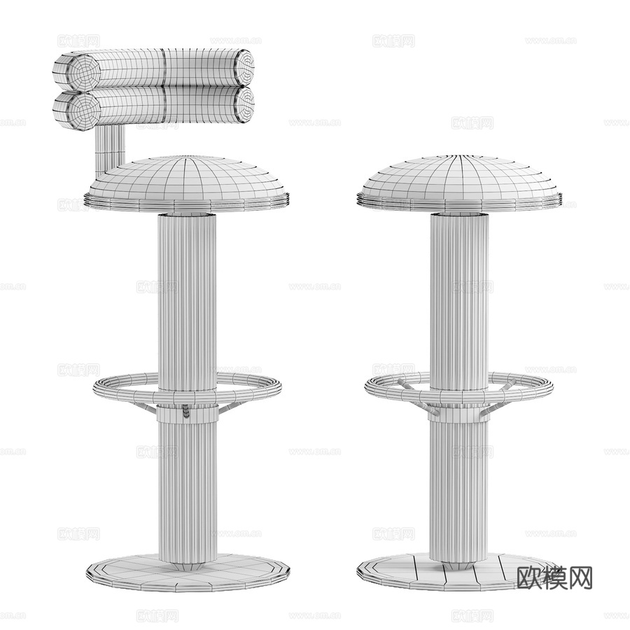 巴台椅 MULLIGAN3d模型下载（渲染图4）
