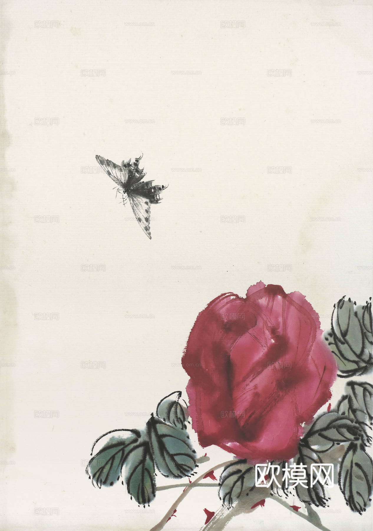 齐白石写意水墨画，近现代水墨画59 (2)下载