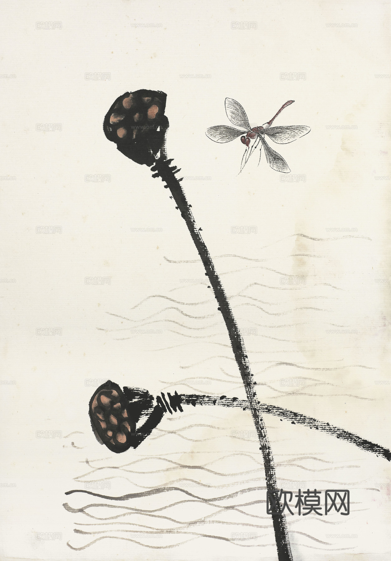 齐白石写意水墨画，近现代水墨画45 (2)下载