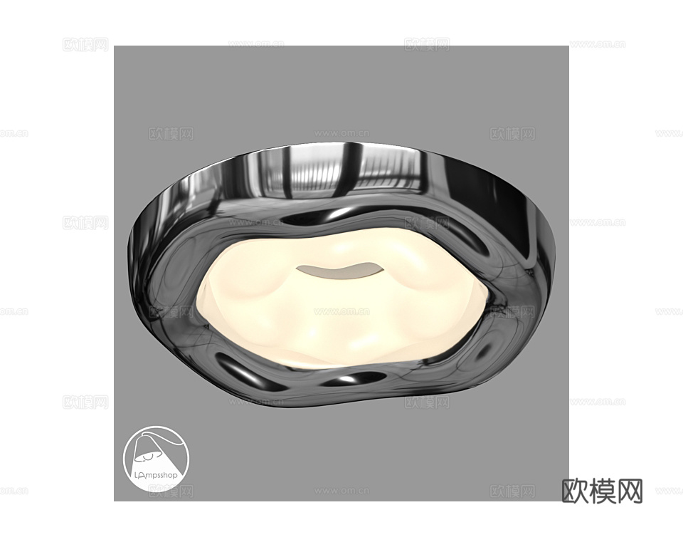 LampsShop 吸顶灯3d模型下载（渲染图1）