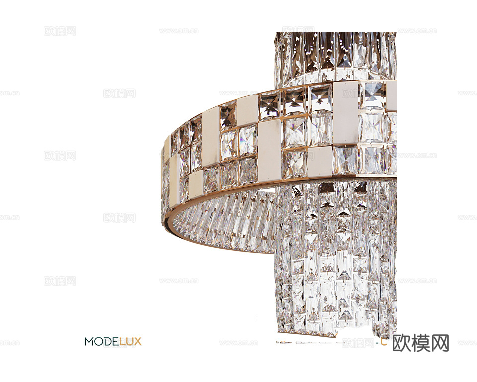 MODELUX 轻奢吊灯3d模型下载（渲染图1）