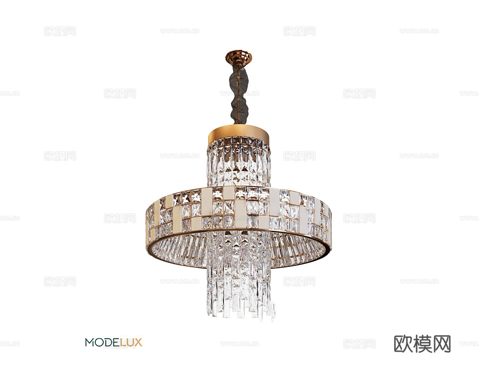 MODELUX 轻奢吊灯3d模型下载（渲染图3）
