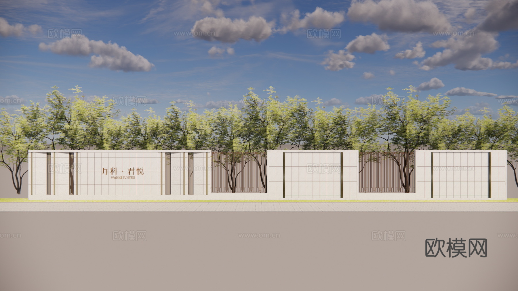 庭院灯 微景观 水景 屋顶花园 庭院门 水池su模型