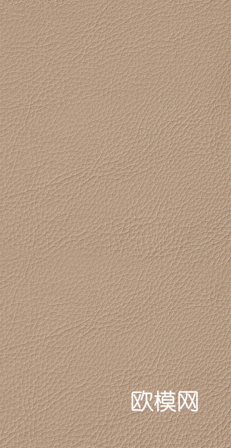 无缝奶咖色粗纹皮革