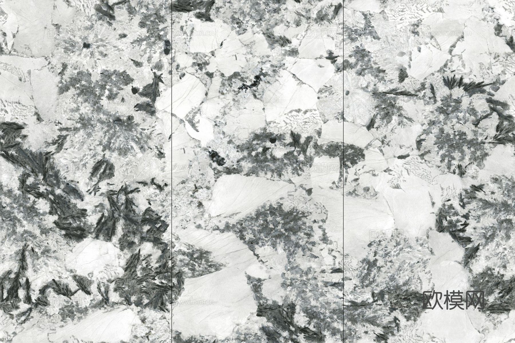 雪山银狐大理石瓷砖岩板玄关背景墙