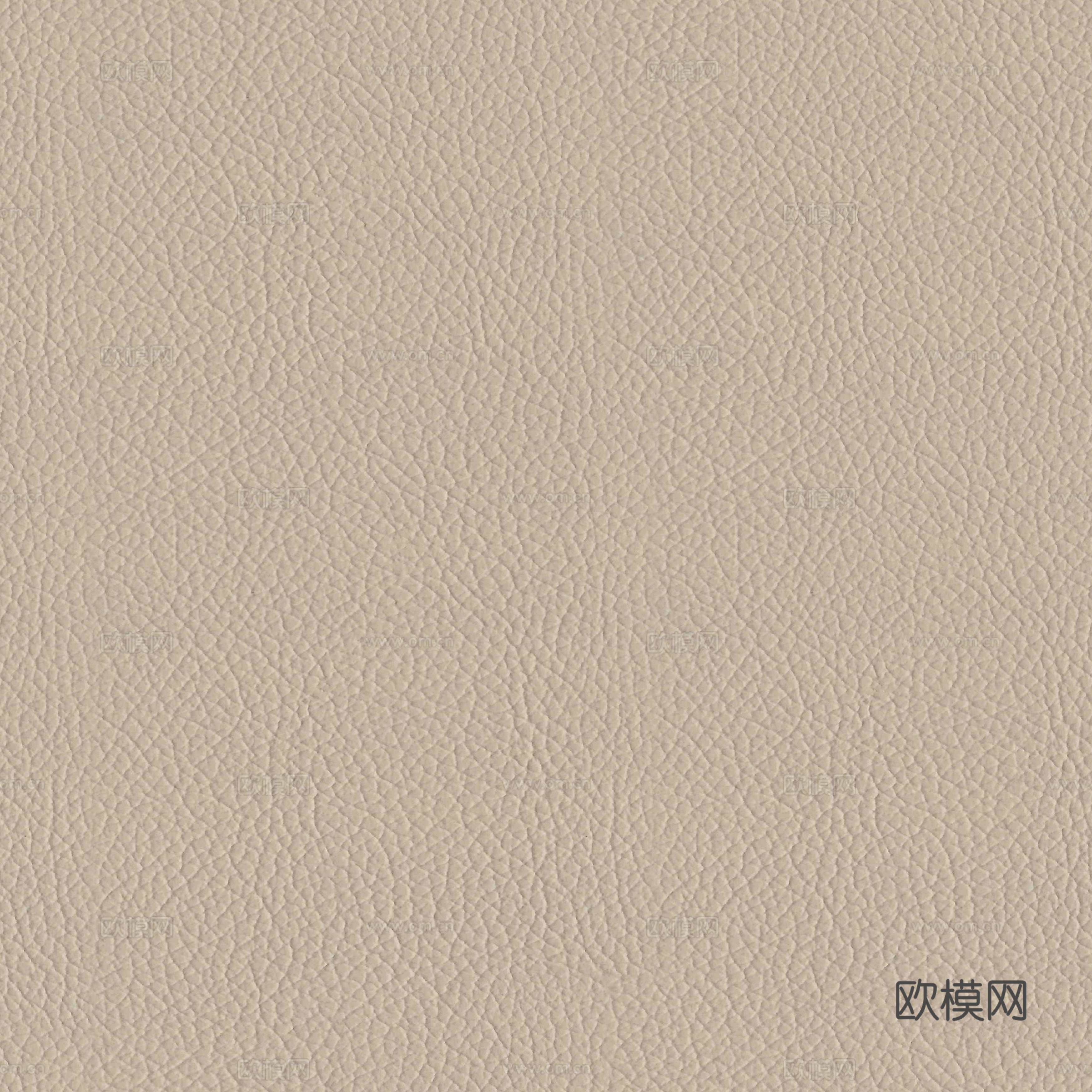 无缝奶咖色粗纹皮革