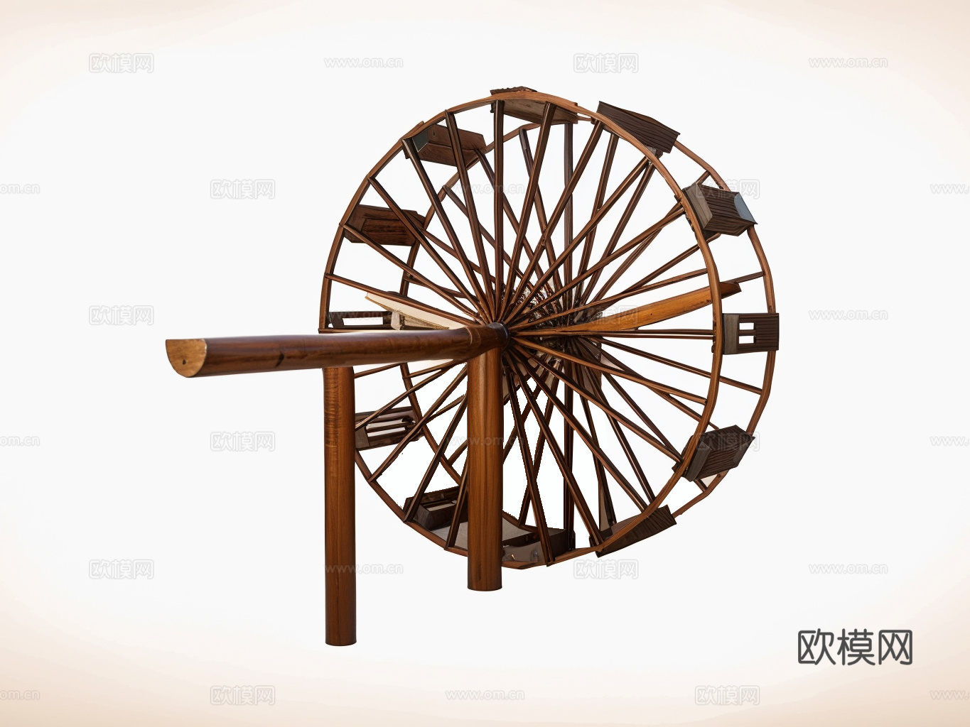 水车su模型