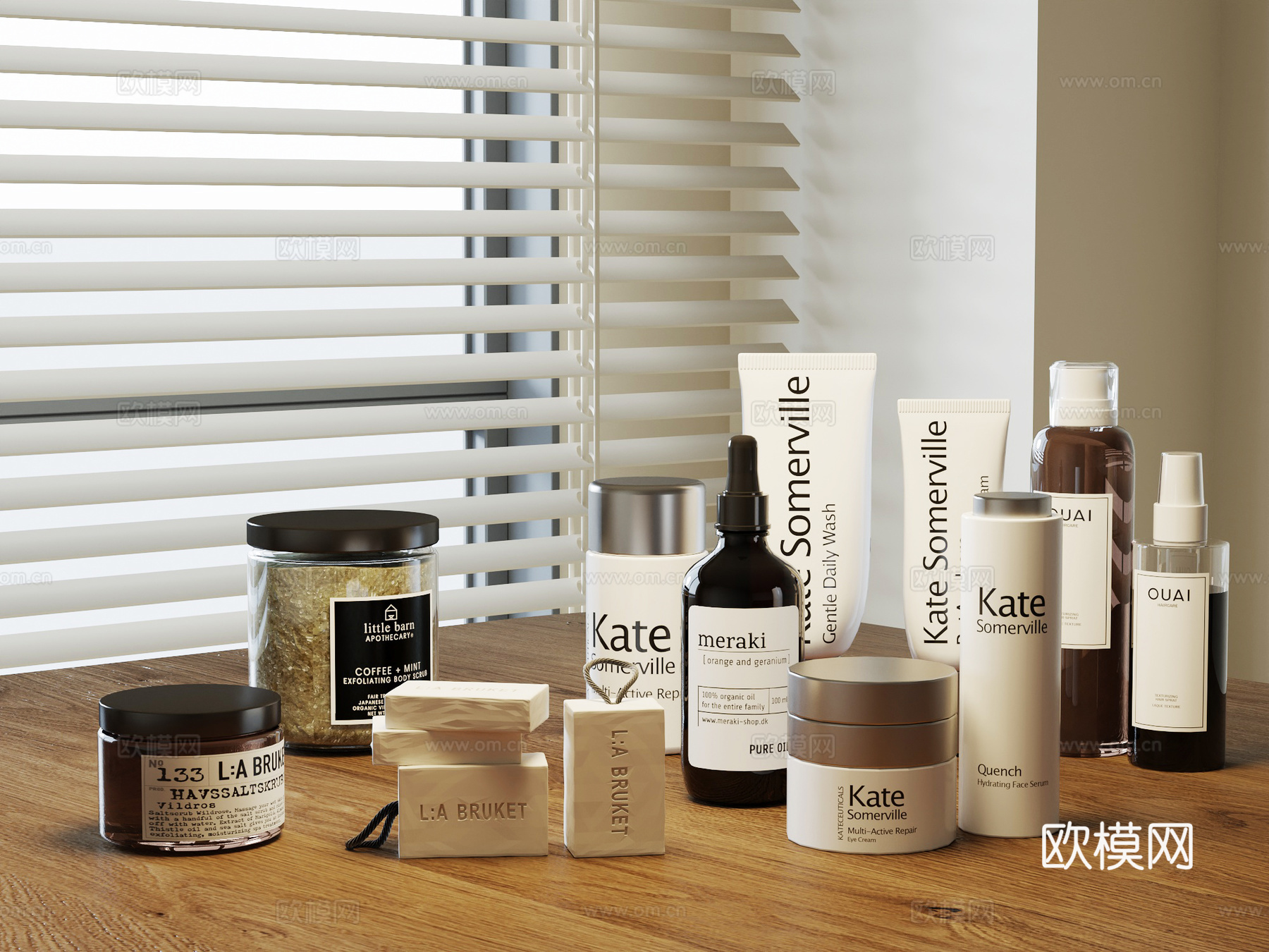 现代化妆品 护肤品su模型