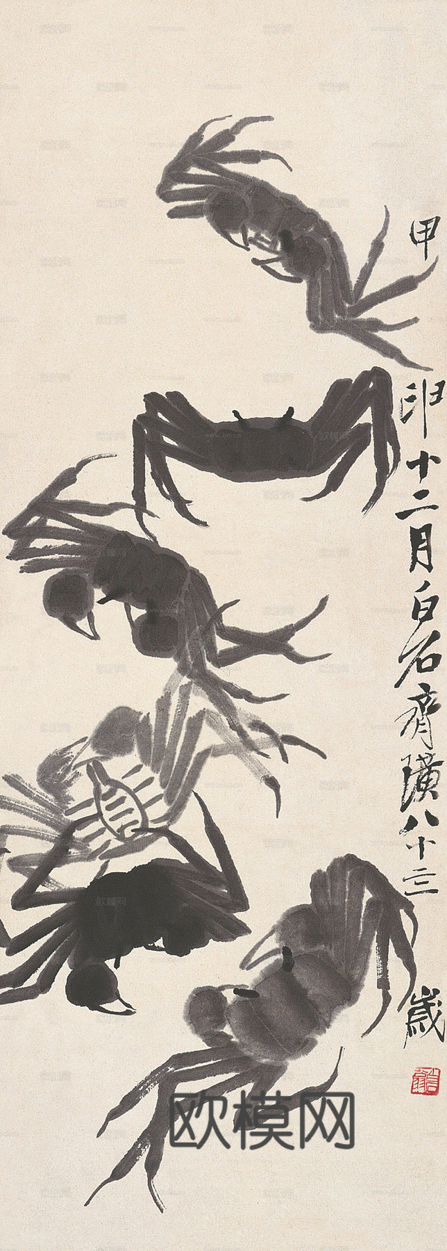 齐白石写意水墨画，近现代水墨画309下载