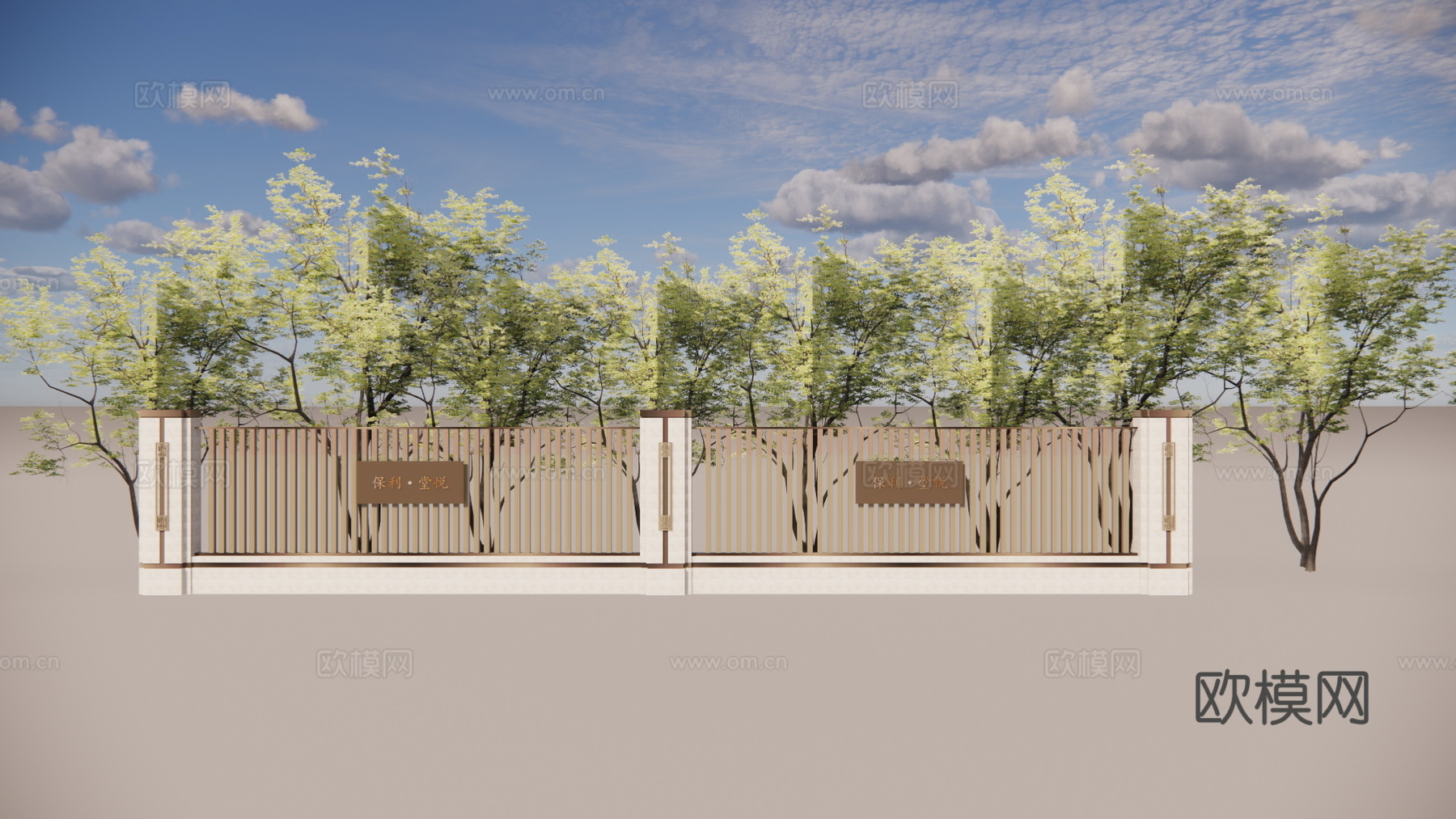 庭院灯 微景观 水景 屋顶花园 庭院门 水池su模型