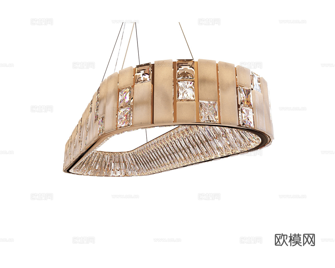 MODELUX 轻奢吊灯3d模型下载（渲染图3）