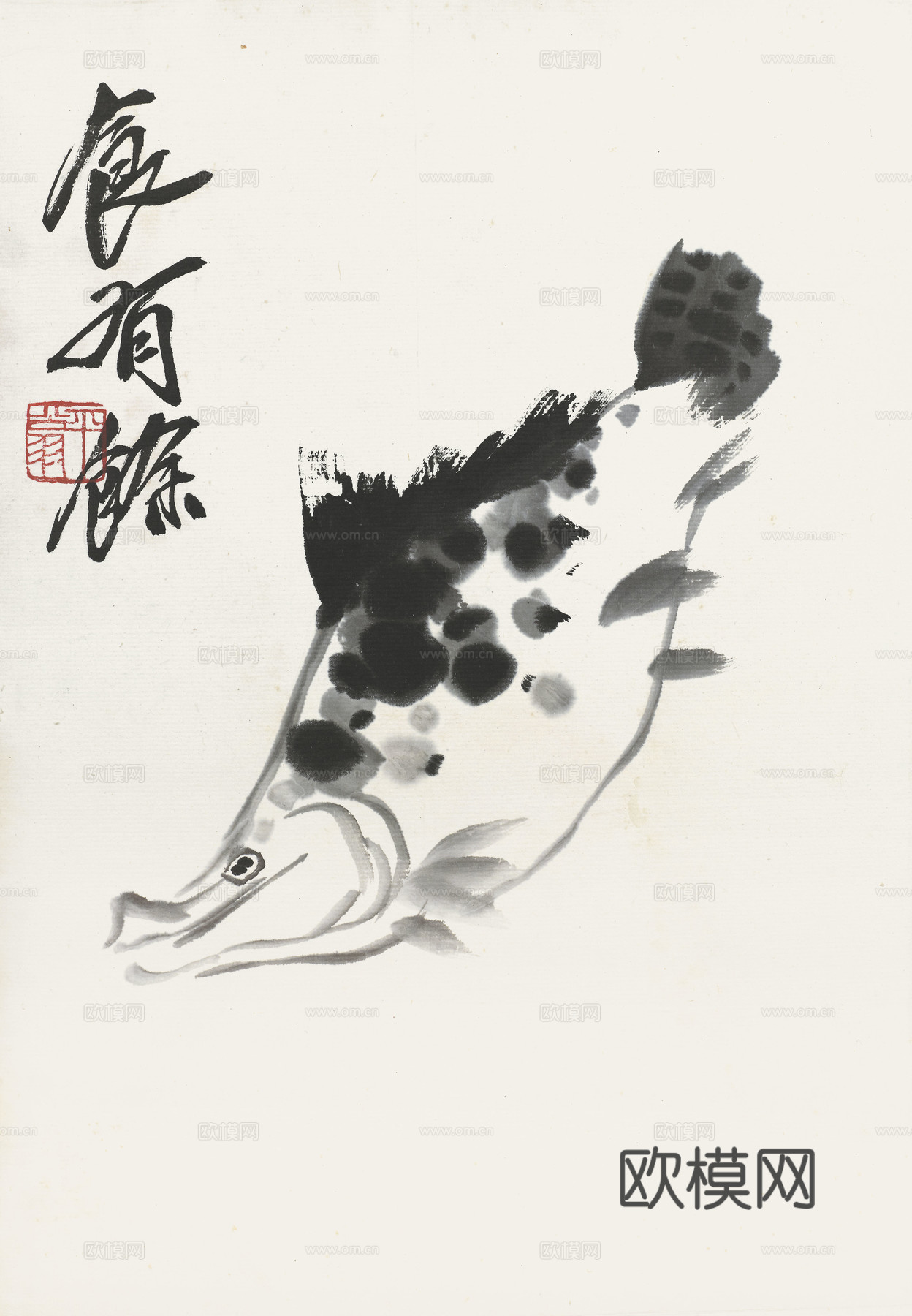 齐白石写意水墨画，近现代水墨画43 (2)下载
