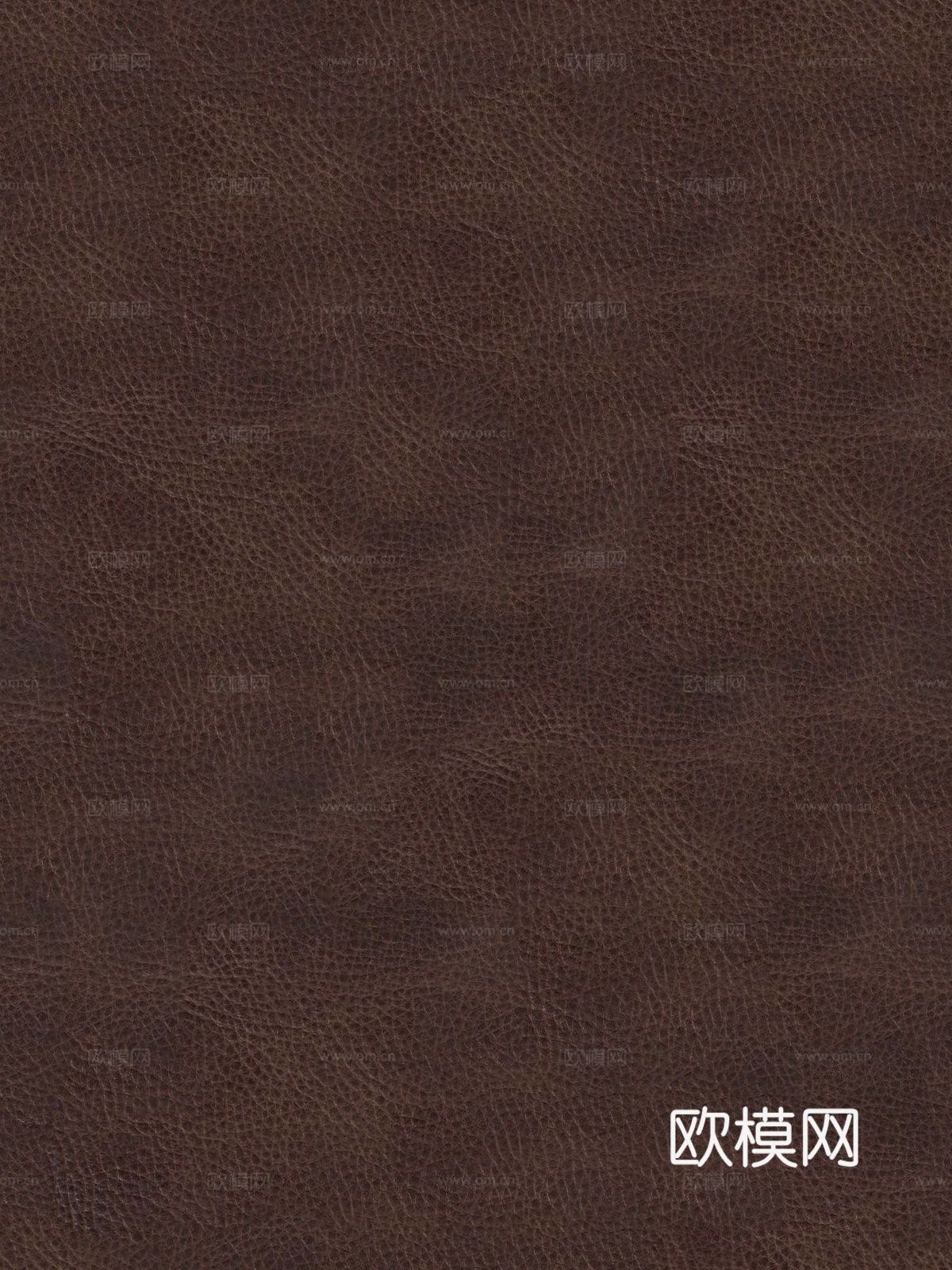 无缝深咖色做旧粗纹皮革
