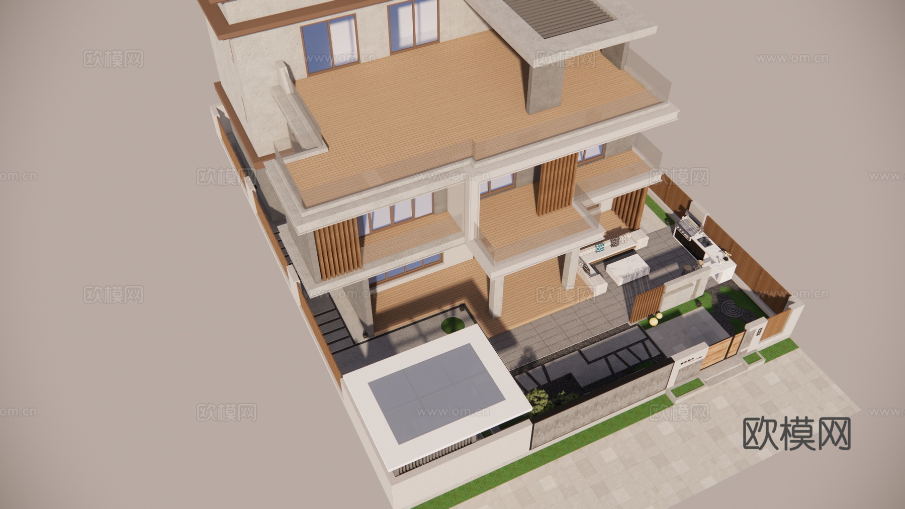 微景观 造景 草坪灯 室内景观 阳光房su模型