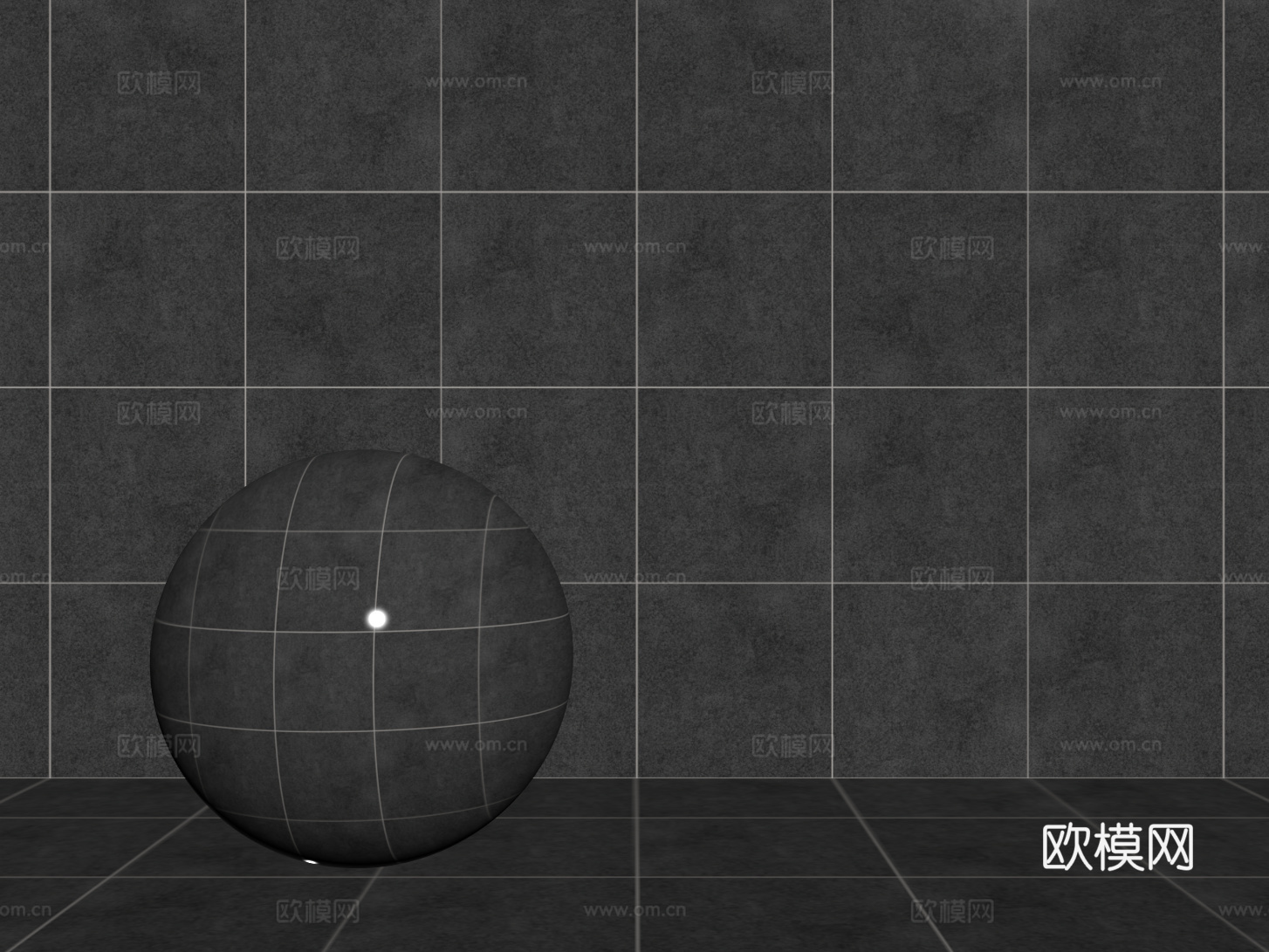 现代黑色瓷砖 厨房瓷砖 洗手间瓷砖 地砖 墙砖su模型