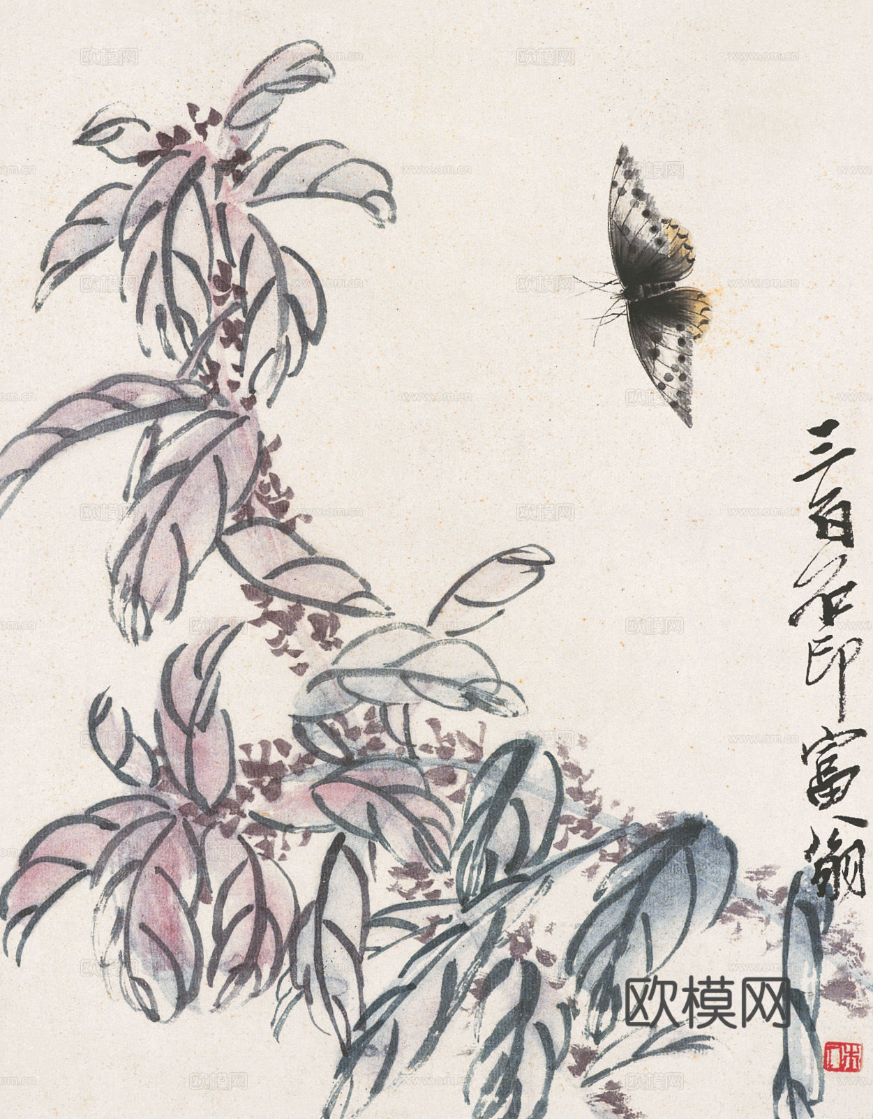 齐白石写意水墨画，近现代水墨画301下载