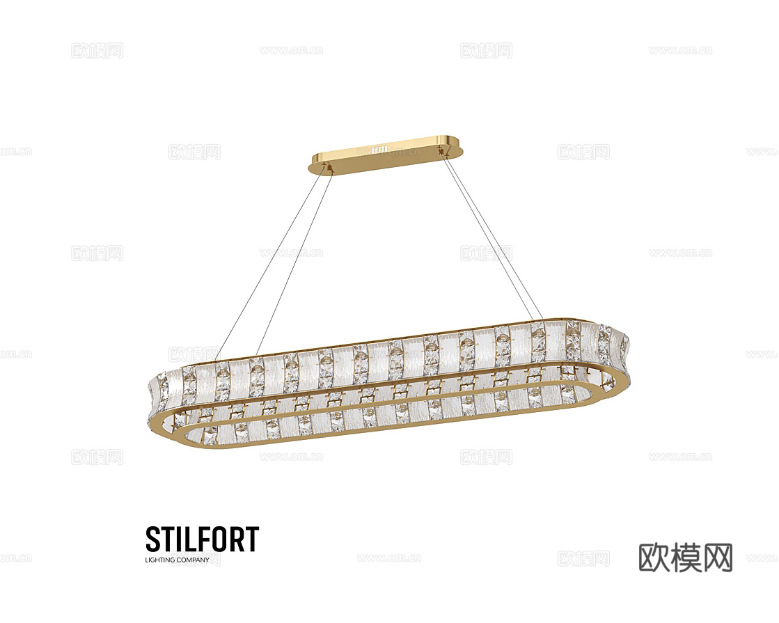 Stilfort 轻奢吊灯3d模型下载（渲染图2）